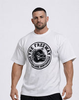 Bodybuilding Rag Top Rounded - White