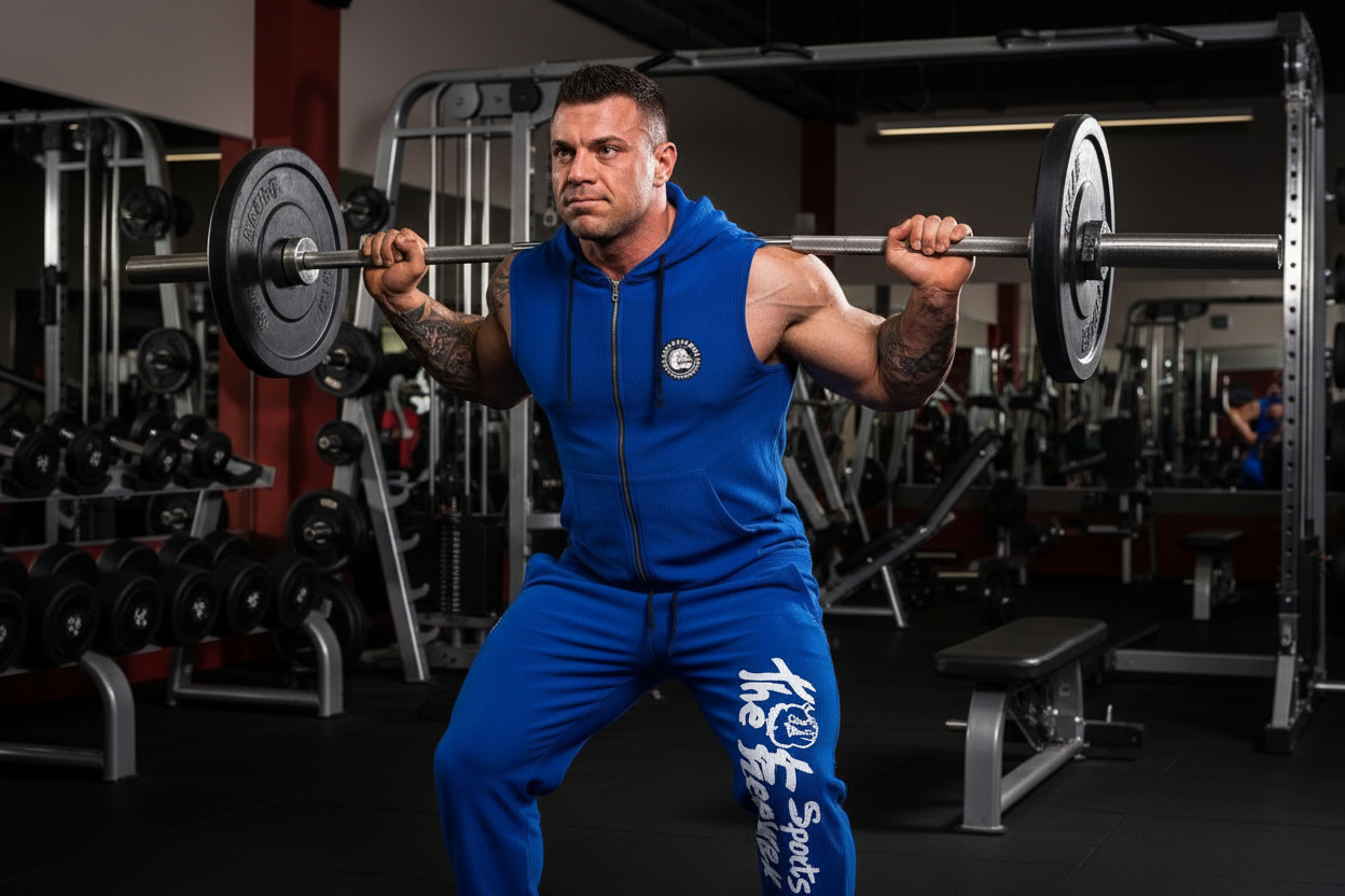 Unisex Bodybuilding Training Trousers - Blue 
