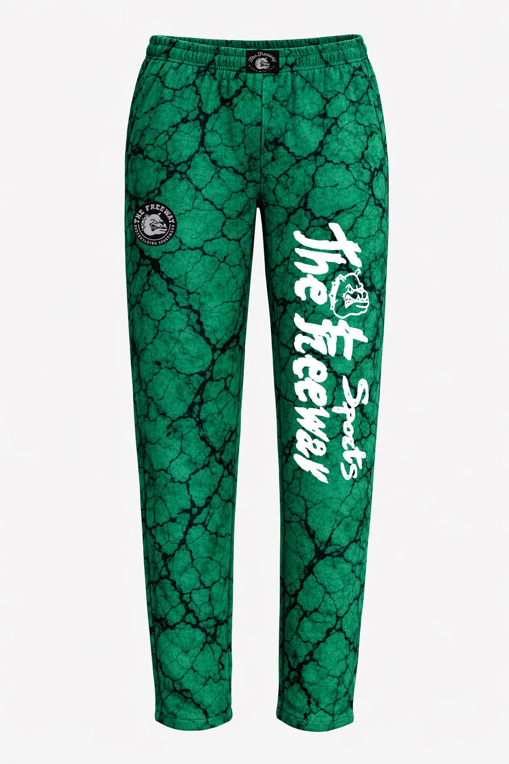 Unisex Bodybuilding Training Pants - Marbled Green