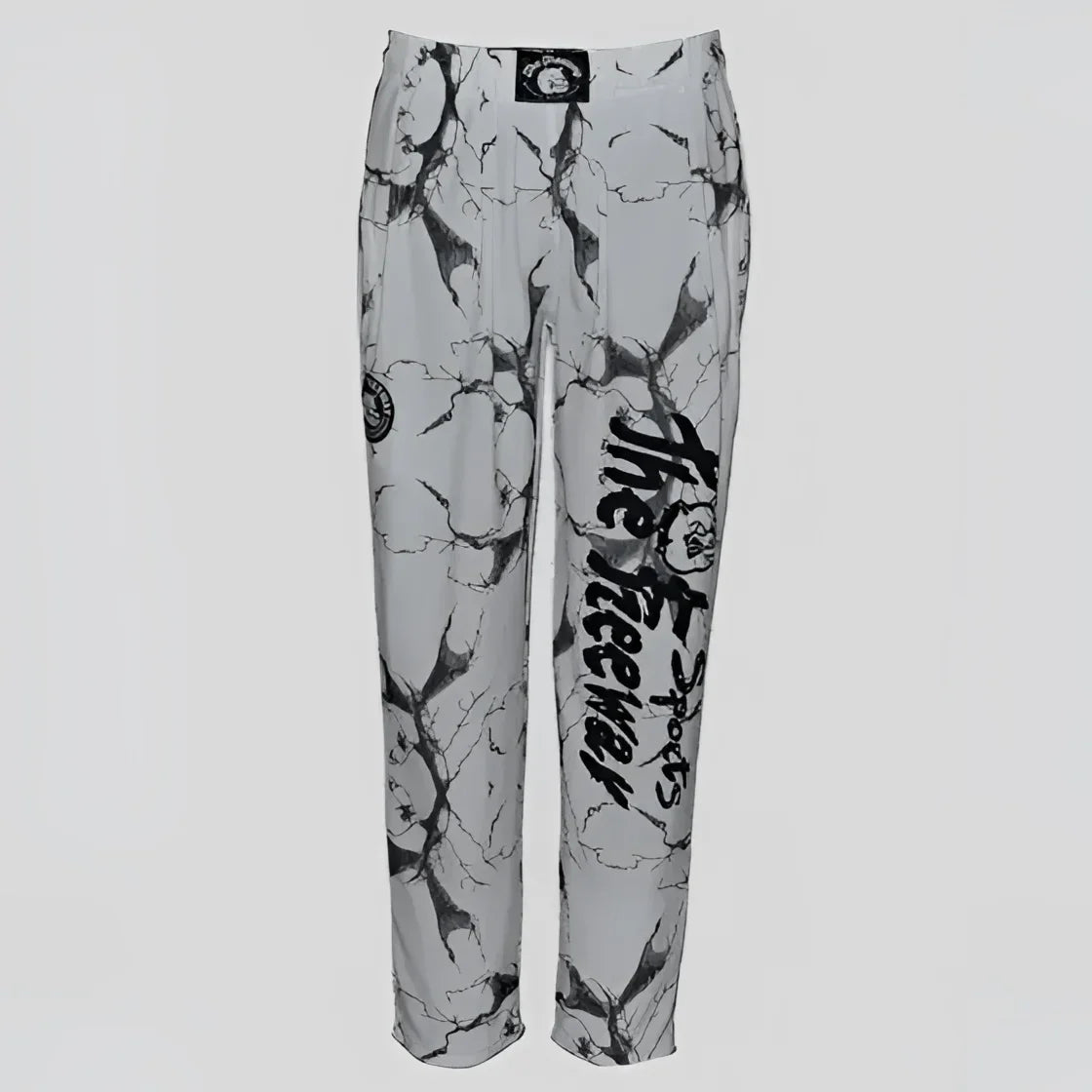 Trainingshose Bodybuilding Unisex - Marmoriertes Weiß Art.252 - Marmoriertes Weiß - Trainingshose Bodybuilding